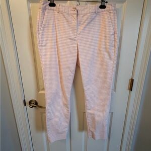MICHAEL Michael Kors Pink Checkered Ankle Pants